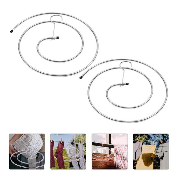 

hangers & racks 2pcs stainless steel spiral shape drying rack hanger for bed sheet cover
