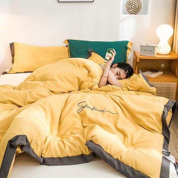 

comforters & sets adults single/double bedroom patchwork thick warm quilt cover home luxury printed winter blanket quilts duvet bedding comf