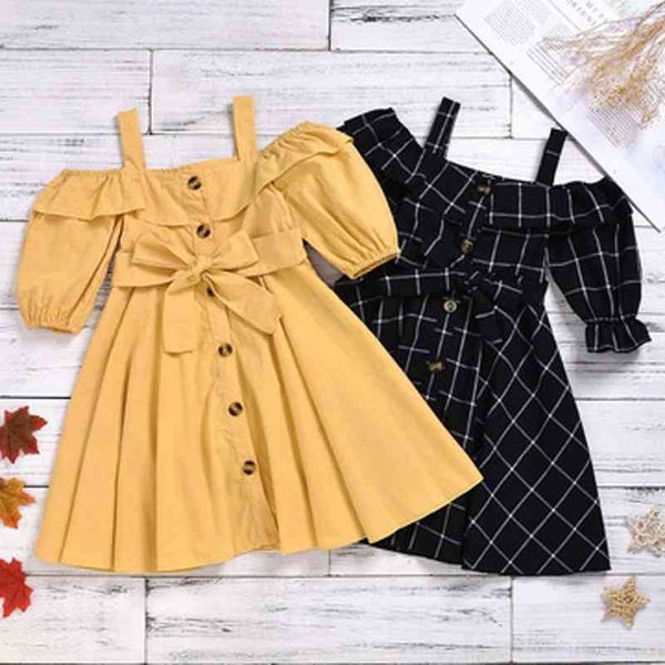 

2021 summer new girl's dress fashion woven suspender princess skirt two colors, Red;yellow