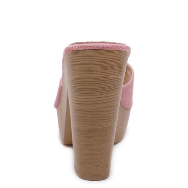 

retro classic slippers high heels sandals for women chunky platform shoes summer beach two wear flip flops, Black