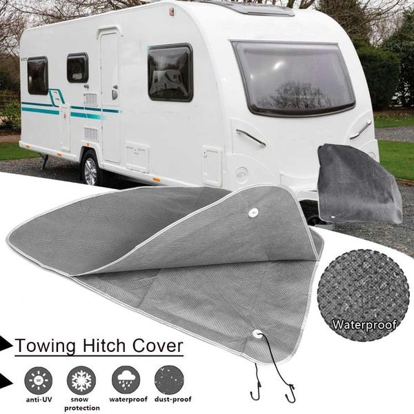 

parts 83x63x40cm universal caravan trailer towing hitch cover waterproof tow ball coupling lock anti snow for rv motorhome