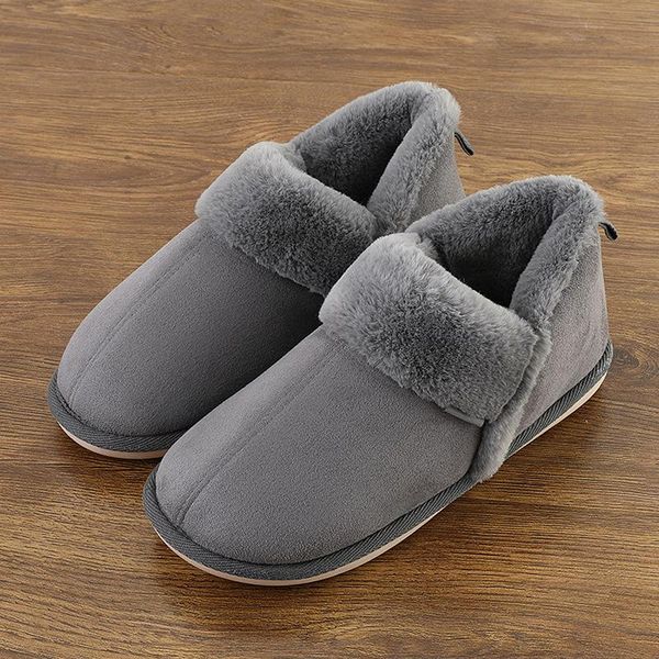 

women slippers home wrapped ladies fur woman plush non-slip indoor winter family shoes house, Black