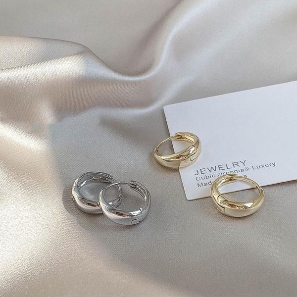 

hoop & huggie exaggerated arc earrings contracted retro earring stud irregular geometric ornaments women jewelry gifts, Golden;silver
