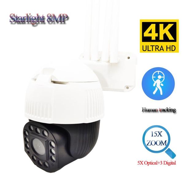 

cameras 4k h.265 8mp starlight wireless network camera cctv speed dome wifi ip home security sony imx415 onvif rtsp two-way audio