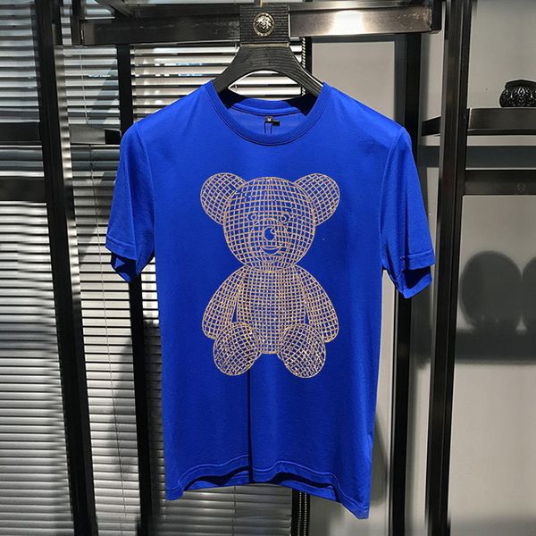 

men's t-shirts summer european brand thin hip-hop short sleeve and four bew colors fashion diamond design male shirt ce54, White;black