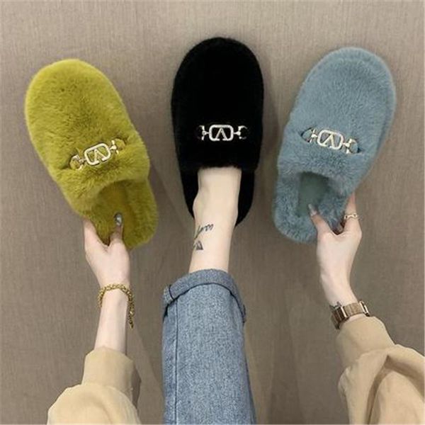

fashion women's fuzzy winter warm slippers memory foam cozy non-slip breathableÂ fleece liningÂ cotton soft plush flat comfortable, Black