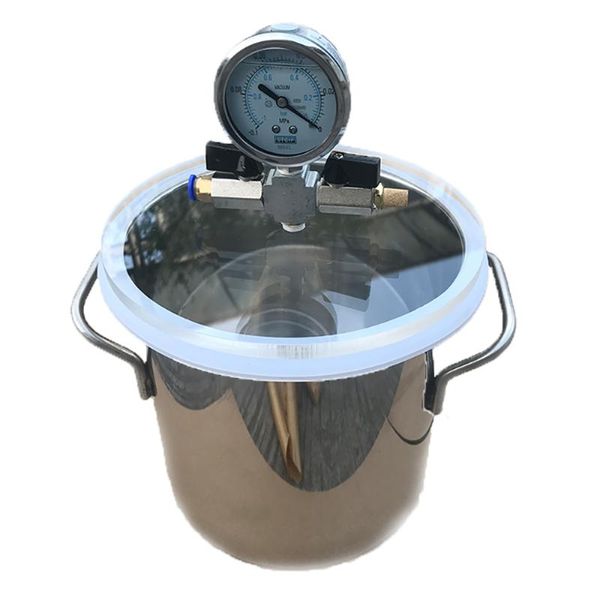 

power tool sets dia. 30cm vacuum defoaming tank barrel stainless steel chamber crystal glue maker for ab epoxy resin silica gel 20l