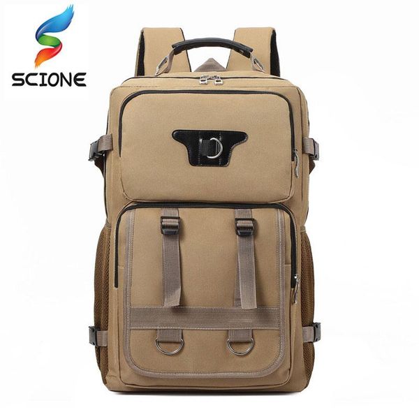 

outdoor climbing backpack rucksack adjustable strap nylon men mountaineering camping hiking trekking travel sport bags xa178y