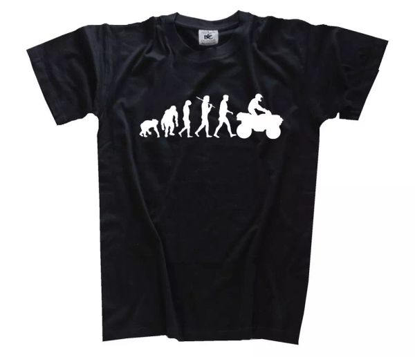 

standard edition quad quadfahrer 4-rad motorcycle evolution t-shirt s-xxxl new, White;black