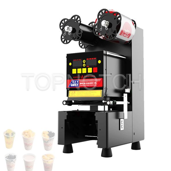 

fully automatic sealing machine plastic paper bubble tea cup sealer commercial