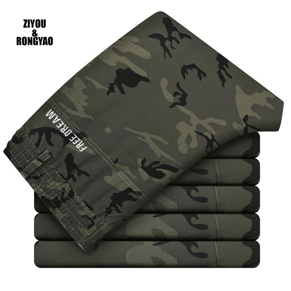 Camouflage-Overalls Männer Cargohose Multi-Pocket-Overall Männliche Kampfhose Werkzeughose Armeegrün Größe 210715