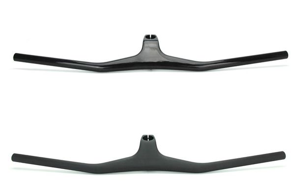 

bike handlebars &components 2021 carbon fiber mtb bicycle riser-17 grade one-shaped handlebar integrated with rod 3k black frosted