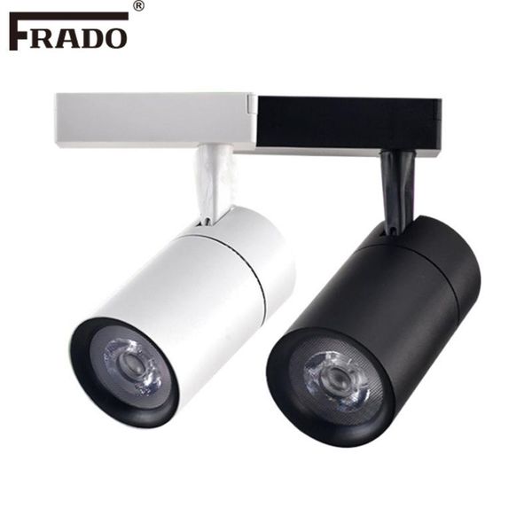 

track light lighting cob 12w 20w 30w clothing shop windows showroom exhibition spotlight ceiling rail spot lamp lights