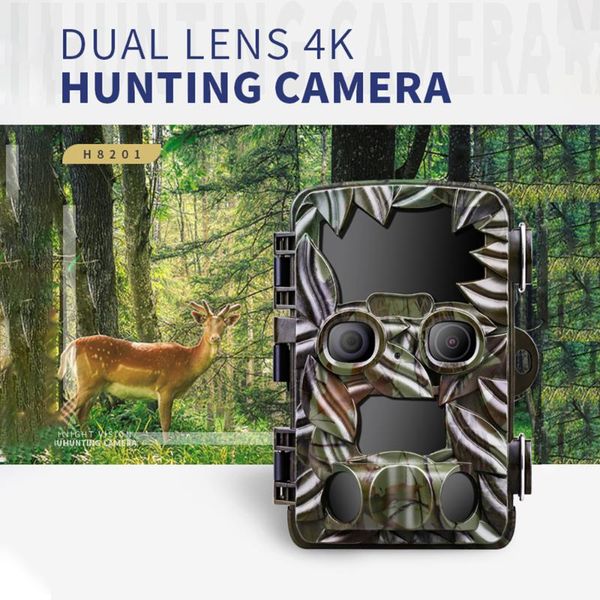 

cameras 20mp 4k hunting camera h8201 wild animal trail dual night vision waterproof wildlife infrared po traps