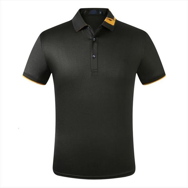 

summer shirt short sleeve mens polo classic shirts casual cotton clothing fashion slim fit, White;black