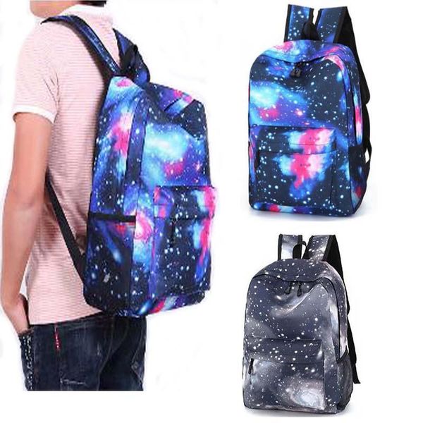 

backpack galaxry large capacity bag men women casual travel shoulder rucksack daypack print fashion