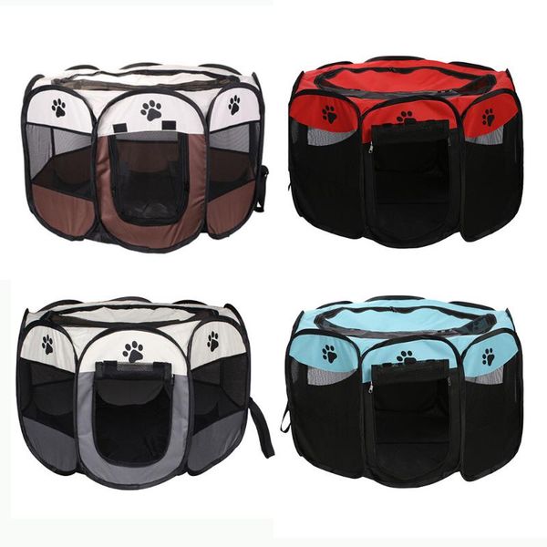 

tents and shelters 73x73x43cm oxford cloth octagonal fence pet tent kennel multi-color breathable loop sunscreen strong durable