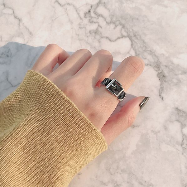 

factory outlet luxury party favor chrome/hearts rings cross personality opening alloy belt ring couple men and women ins cool wind minority