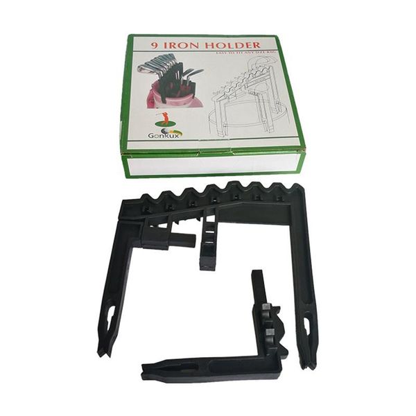 

golf training aids portable bag 9 iron club partner holder stacker rack organizer accessories