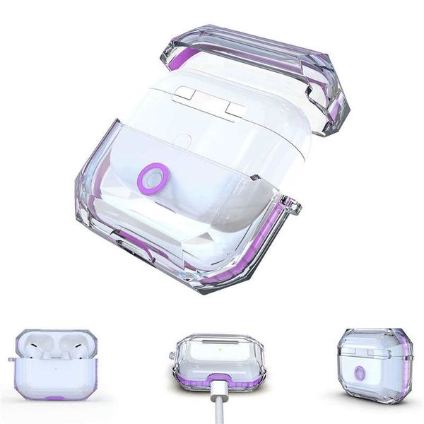 

transparent tpu case for apple air pods pro all prevention for airpod protector with retail package