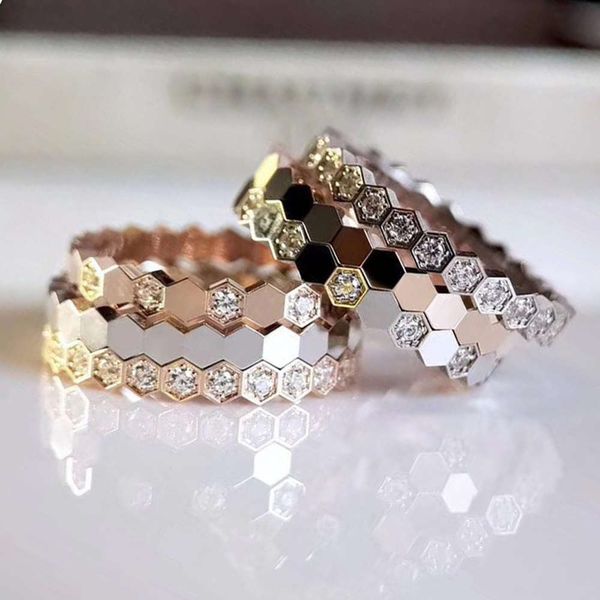 

paris diamond honeycomb with inlaid and silver plated gold tail8262147