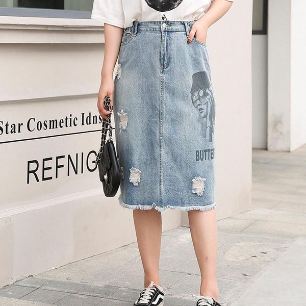 

denim skirt big size s-6xl beautiful girl fashion pants ladies skirts, Black