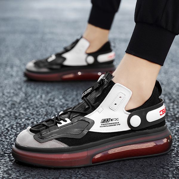 

2021 new thick bottom men sneakers comfortable light flat fitness men sports shoes breathable men walking shoes