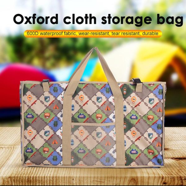 

outdoor bags camping folding table storage bag oxford cloth large space portable sundry travel picnic bbq pouch