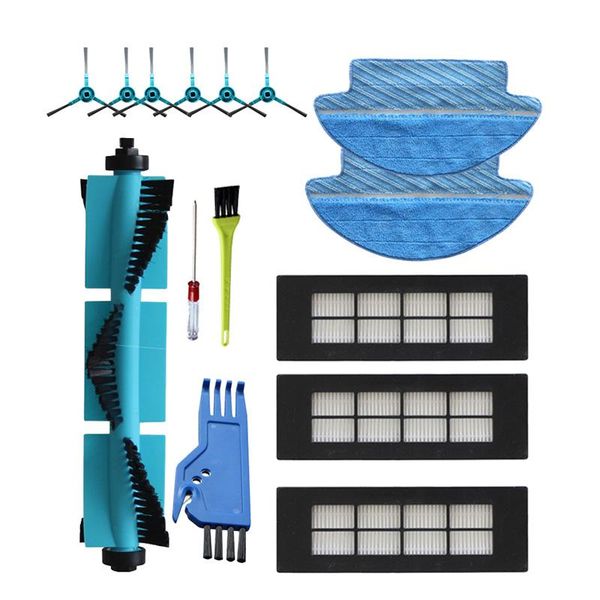 

compatible with conga 3090 sweeper accessories main brush, side rag, mop and filter set vacuum cleaners
