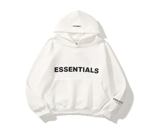 

necessities hoodie fear of god essentials 3D stereoscopic silicone letter on the chest hoodies lovers print pattern long-sleeved letters reflect light hoody, Desiccant