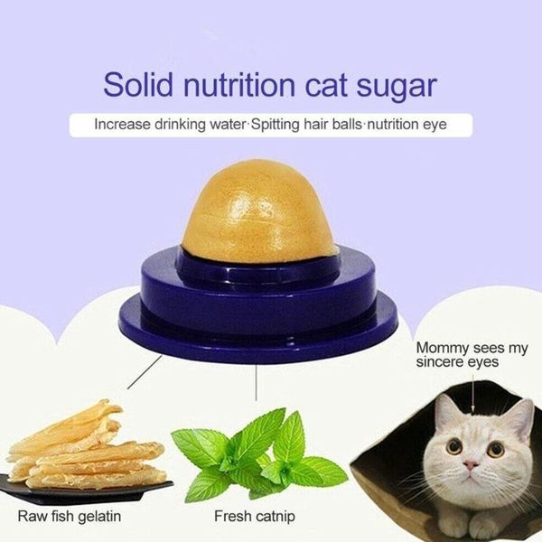 

cat toys healthy catnip sugar candy licking nutrition gel energy ball toy for cats kittens increase drinking water help tool