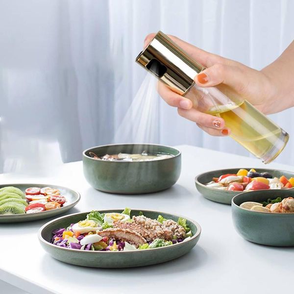 

tools & accessories kitchen baking oil cook spray empty bottle vinegar dispenser salad bbq cooking glass sprayer hogard
