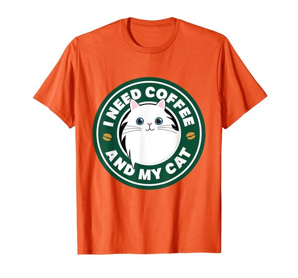 

white cat coffee gift t-shirt kitty cats rescue tee shirt, White;black