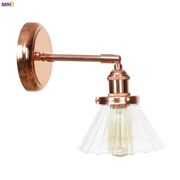 

wall lamp iwhd led creative modern nordic iron rose golden retro light vintage industrial lights fixtures for home lighting
