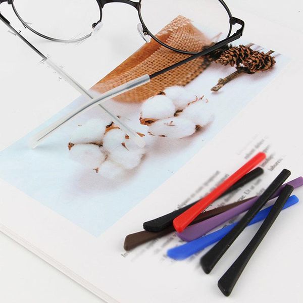 

sunglasses frames 2021 1pairs/set silicone anti-slip glasses leg cover ear hook holder eyeglass temple tips legs earmuffs, Silver