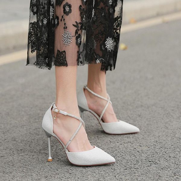 

sandals 10cm super high heel waterproof shoes platform pointed toe women, Black