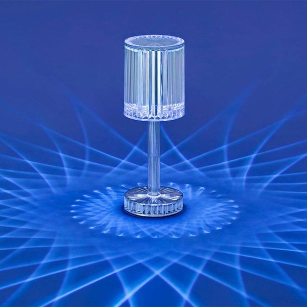 

table lamps el usb led rechargeable lamp cordless restaurant bar acrylic crystal art