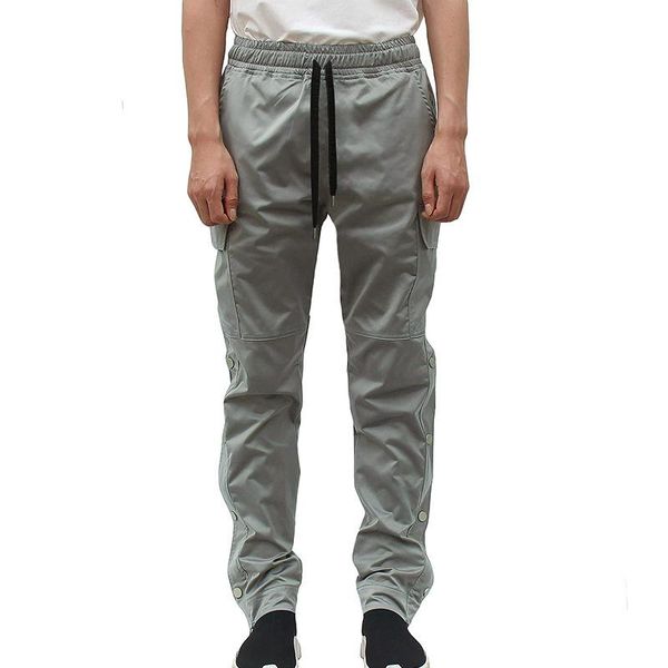 

2021spring and autumn men's trousers sports leisure loose fashion high-quality streetwear men clothing cargo pants, Black