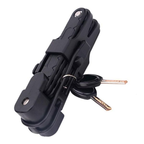 

bike locks universal bicycle motorcycle anti-theft folding lock outdoor cycling mtb road security accessories black