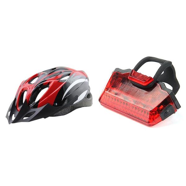 

bicycle taillights mountain bike rear warning lights 5led with super light adjustable road safety helmet