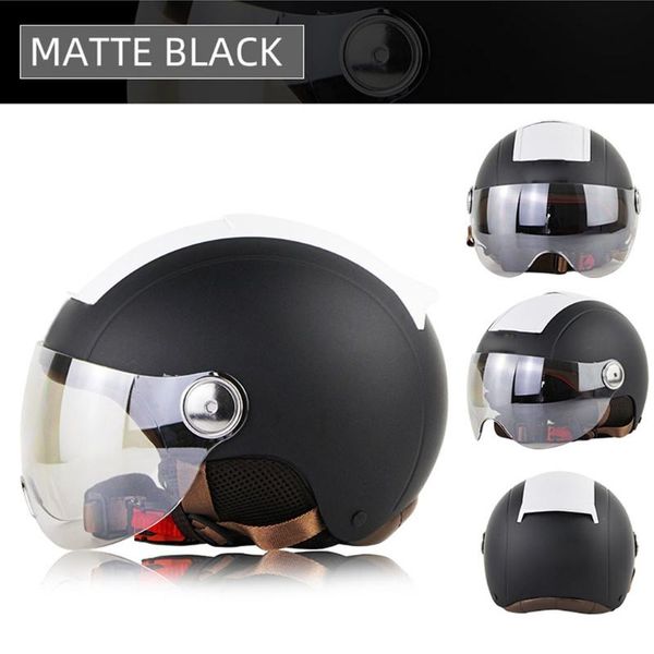 

motorcycle helmets electric half face abs helmet with lens scooter motor crash for women/men