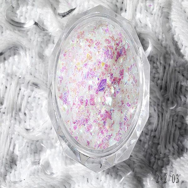 

nail glitter 1000g/pack sequins irregular sparkle iridescent paillette flakes for art loose ix, Silver;gold