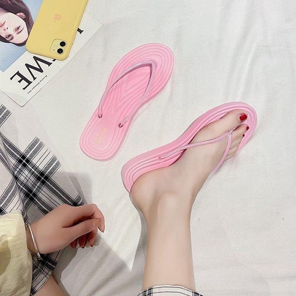 

shoes for women slippers lightweight flat beach shower flip flops, Black