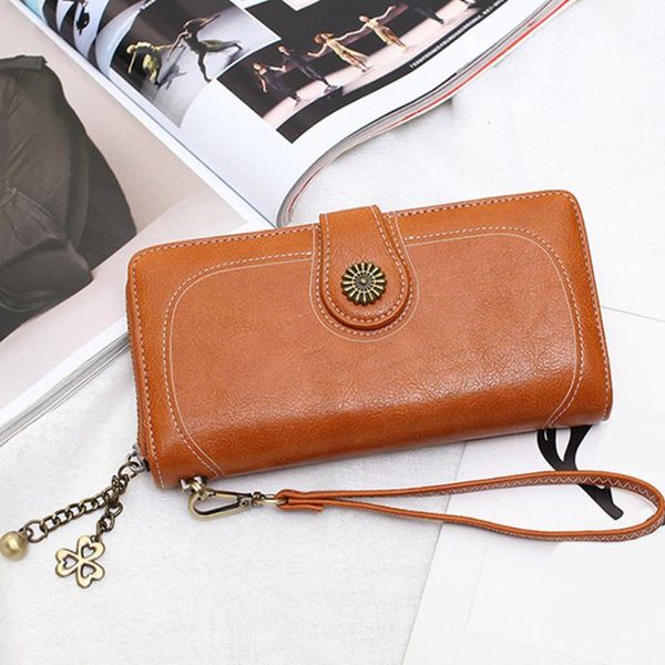 

wallets vintage women phone clutch bag purses long for girl ladies money coin pocket card holder portfel damski, Red;black