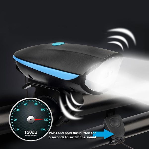 

bicycle light usb horn mountain bike headlight charging glare riding equipment accessories set night lights