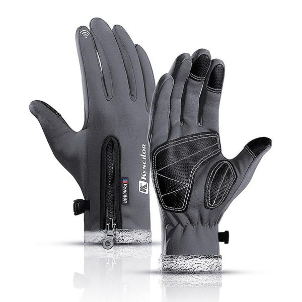 

ski gloves winter men's women's warm fleece waterproof snowboard accessories touch screen snow fighting motorcycle riding glove