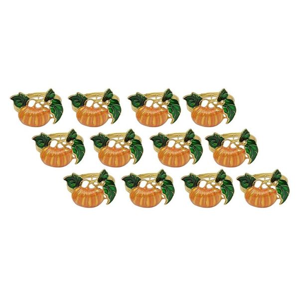 

napkin rings 12 pack fashion halloween pumpkin ring theme metal party decoration