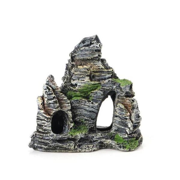 

decorations 1pc fish tank landscaping ornamental rockery simulation resin aquarium decoration for home supplies