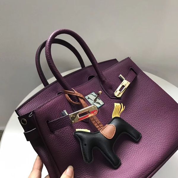 

pure handbag luxurys womenred style xinxinwang litchi skin women's bag, layer of cow leather, portable one shoulder messenger leathert7