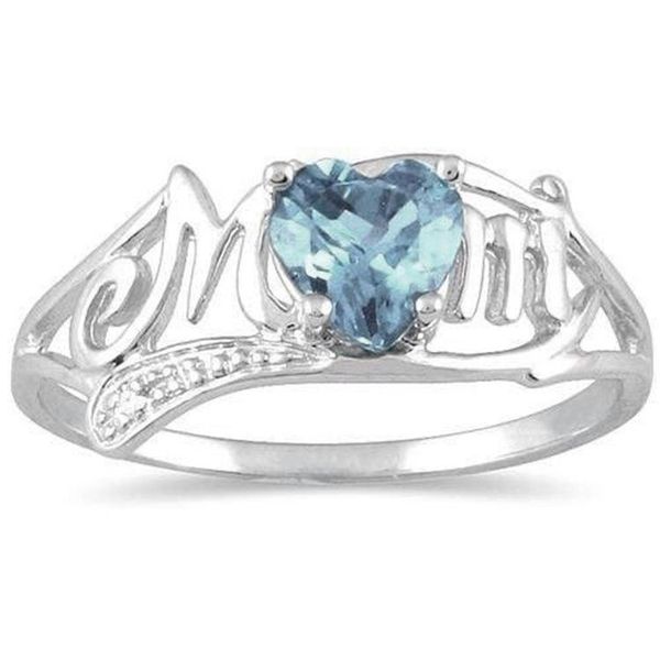 

wedding rings opal color stone accessories ring mom i love you gifts for mother's day souvenir jewelry silver brand finger band, Slivery;golden